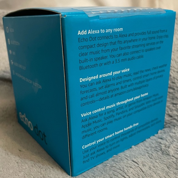 Amazon Echo Dot **BRAND NEW** FACTORY SEALED!! 3RD Generation Alexa. - Picture 2 of 6